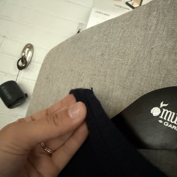 Sezane Betty Cardigan In Navy Crochet Sz XS - Picture 12 of 15